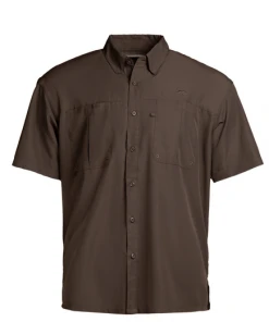 Bmtoutdoors NATURAL GEAR INTRACOASTAL SHORT SLEEVED FISHING SHIRT (GRANITE)