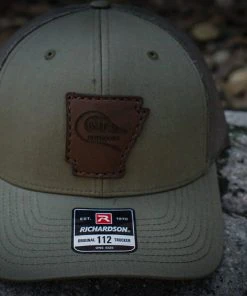 BMT Outdoors BMT LEATHER PATCH ARKANSAS HAT