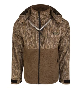 Bmtoutdoors MST Guardian Flex Sherpa Fleece Eqwader Full Zip With Hood Jackets