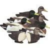 Higdon Battleship Powers' Pack, Foam Filled, 3 Mallard Drakes Flocked Heads 3 Black Ducks